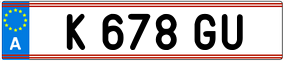 Trailer License Plate